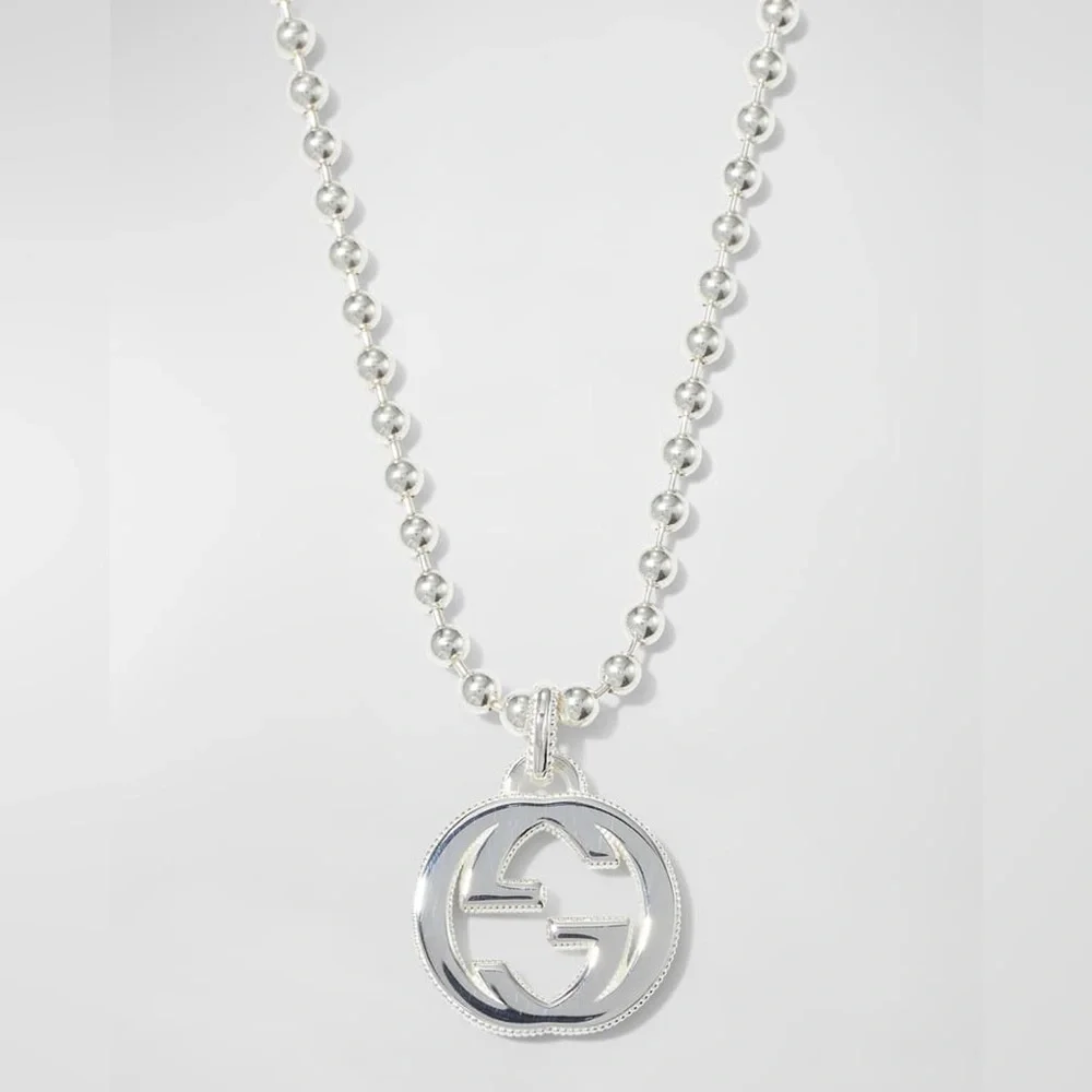 Gucci Men's Interlocking GG Pendant Necklace